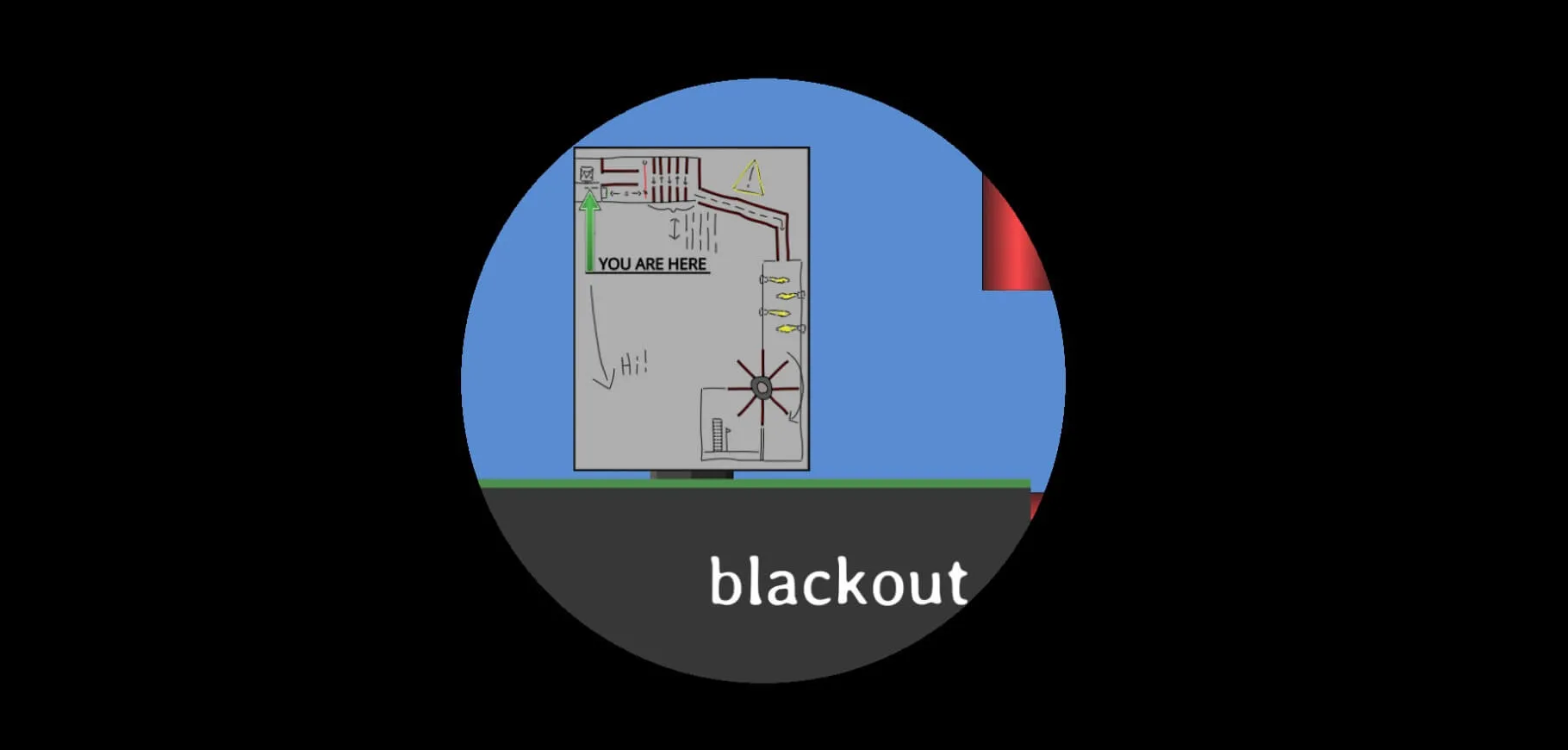 blackout level screenshot from the steam game reflex runner.