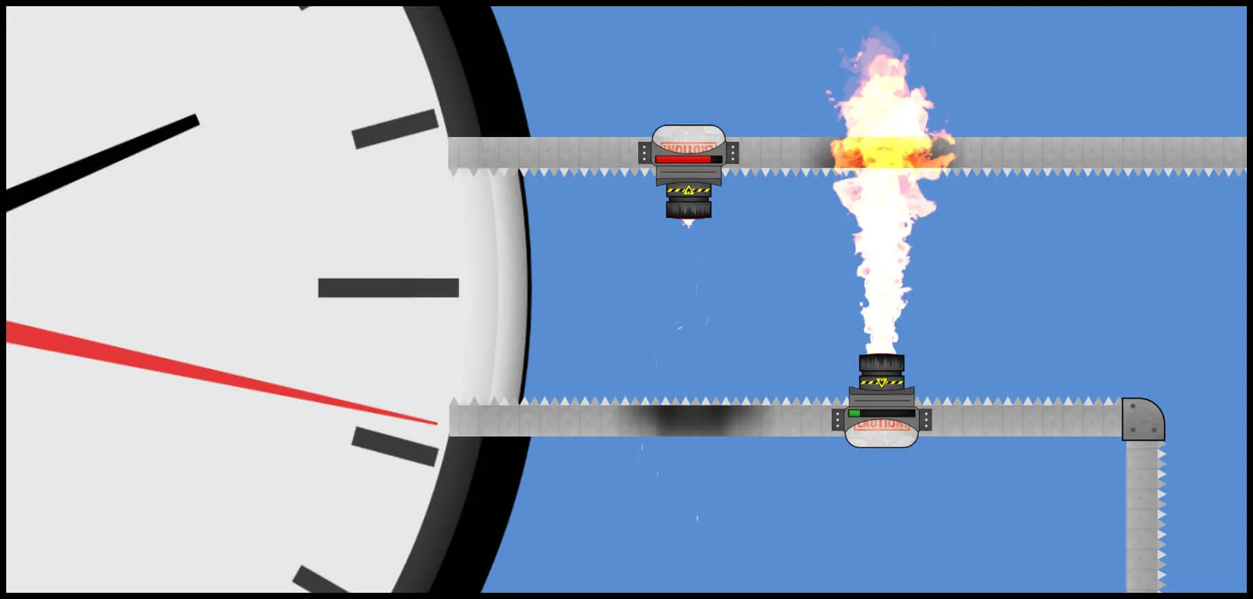 clockwork level screenshot from the game reflex runner.