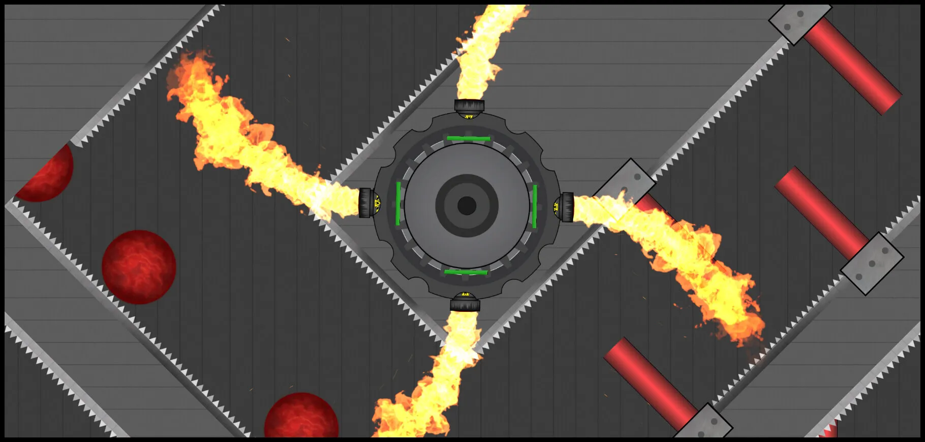 danger zone level screenshot from the steam game reflex runner.