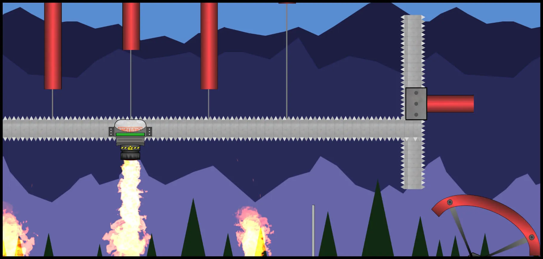 double decker level screenshot from the game reflex runner.