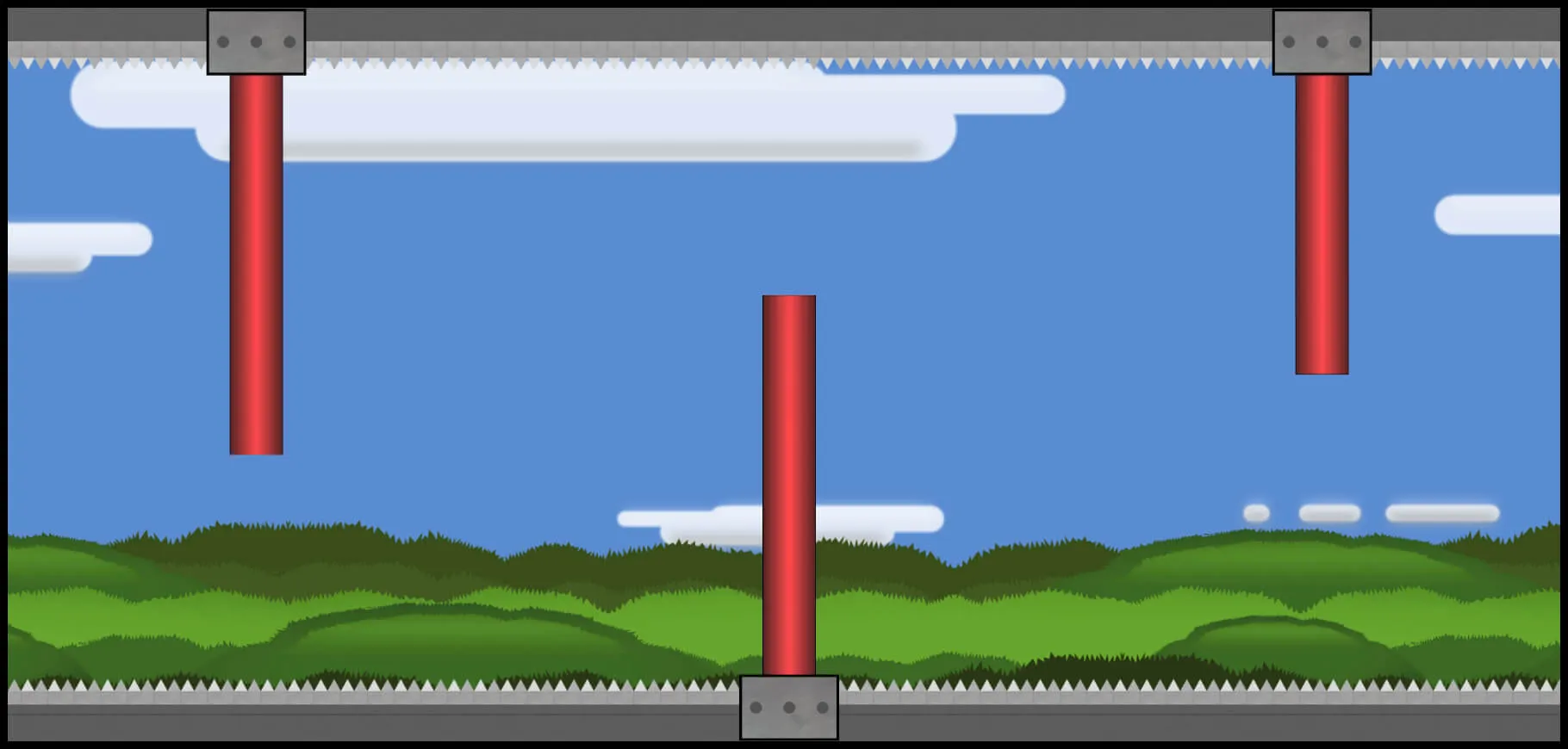 hello world level screenshot from the game reflex runner.