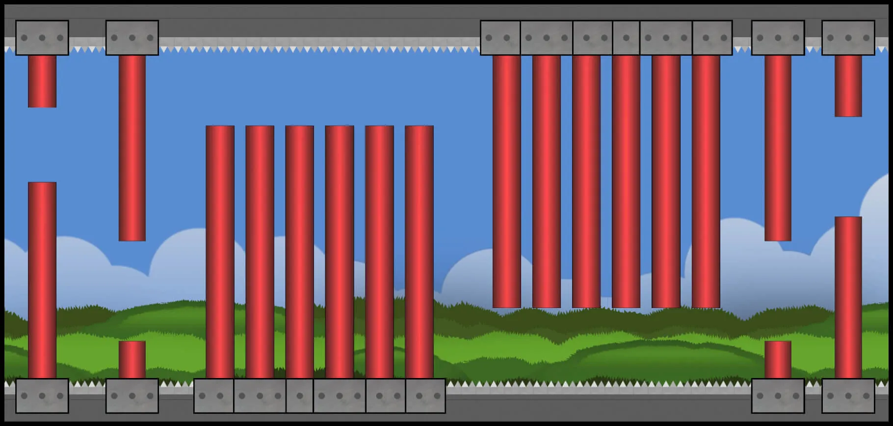 machined level screenshot from the steam game reflex runner.
