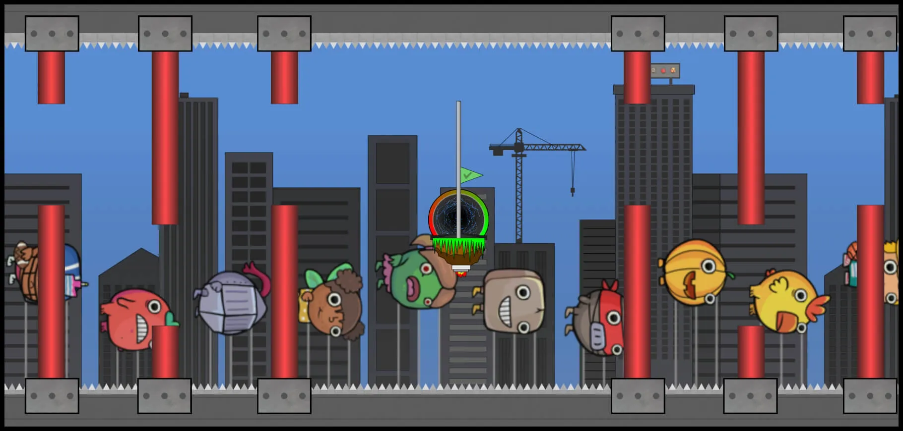 my first checkpoint level screenshot from the game reflex runner.