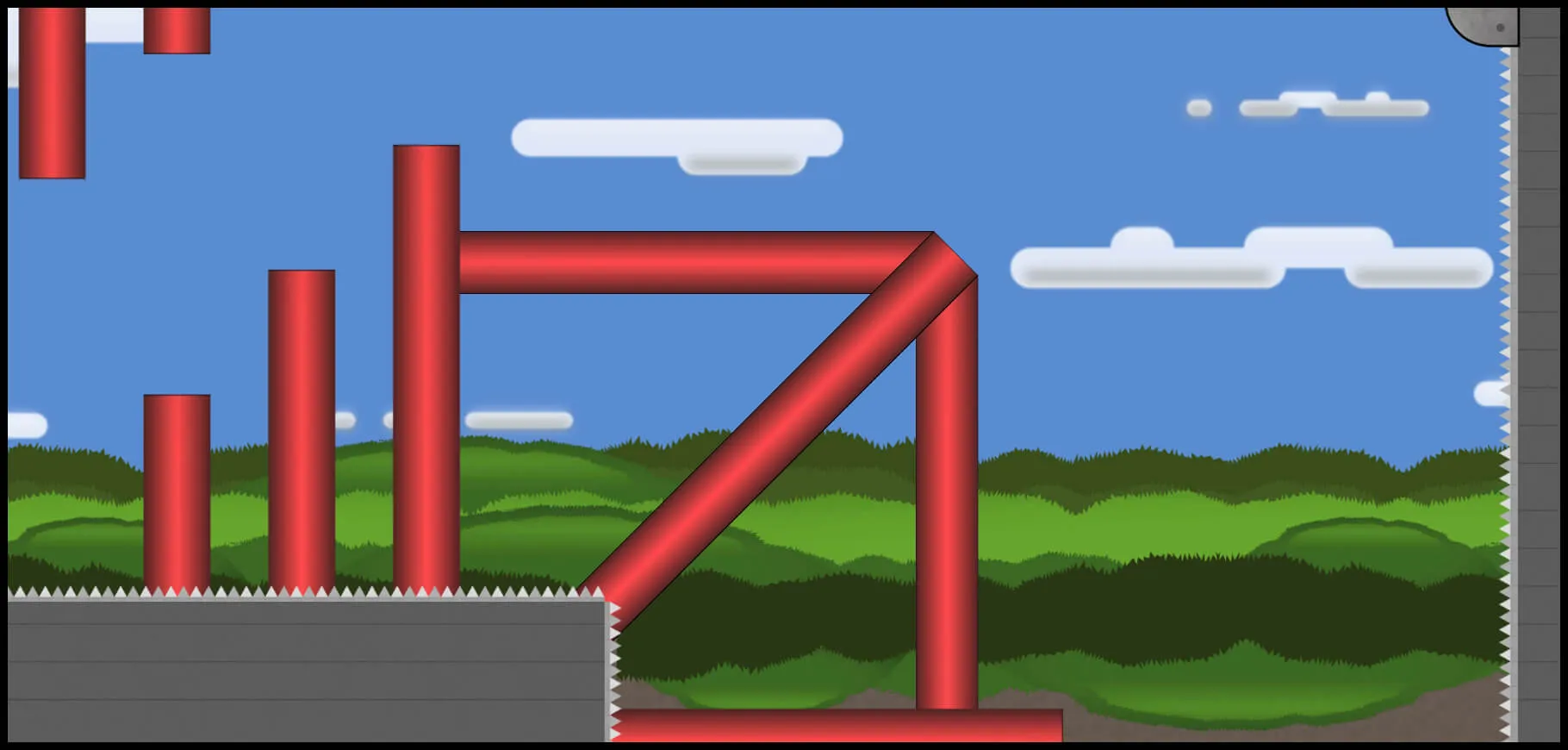 pillars of autumn level screenshot from the game reflex runner.