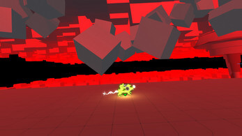 Rat running through a red themed level
