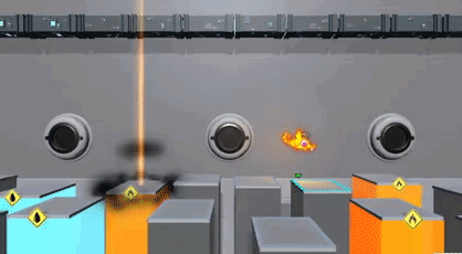 Gameplay scenes from the game Ratomic.